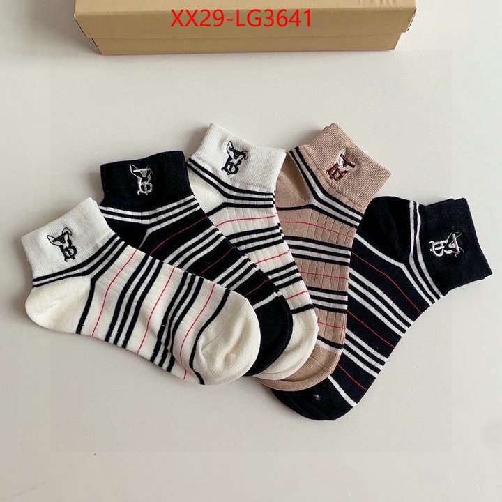 Sock-Burberry high quality replica designer ID: LG3641 $: 29USD