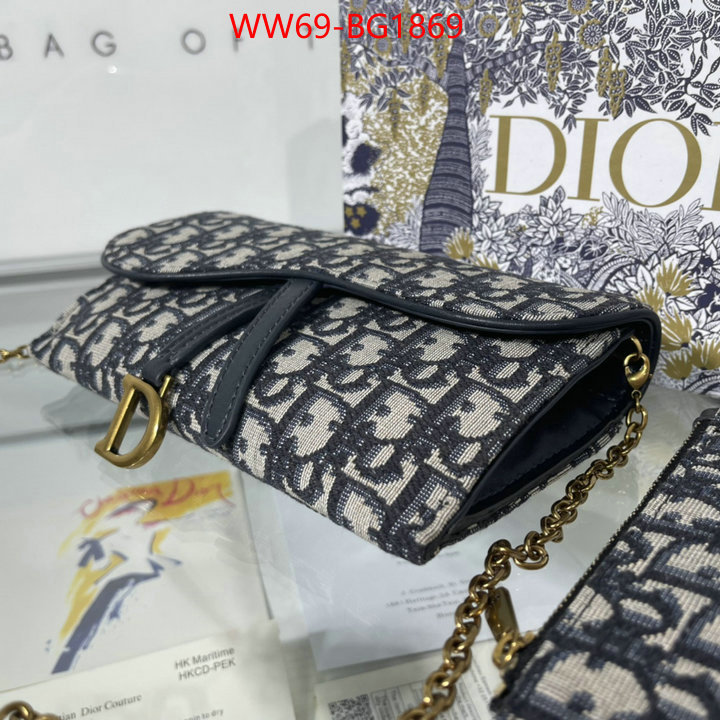 Dior Bags(4A)-Saddle- high quality customize ID: BG1869 $: 69USD