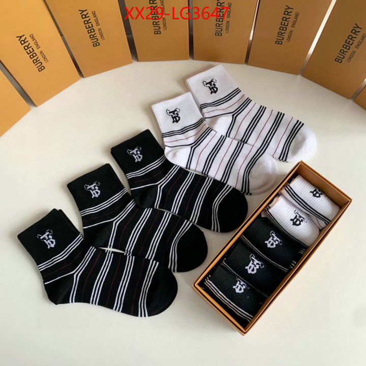 Sock-Burberry designer replica ID: LG3647 $: 29USD