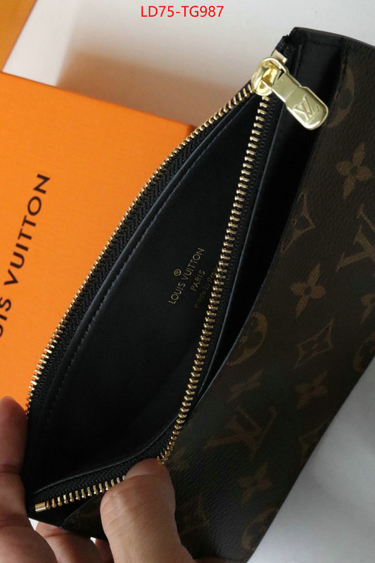 LV Bags(TOP)-Wallet what best designer replicas ID: TG987 $: 75USD