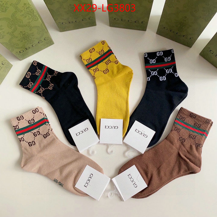 Sock-Gucci top perfect fake ID: LG3803 $: 29USD