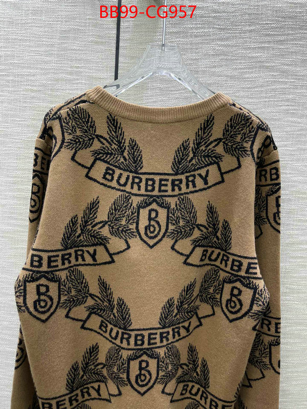 Clothing-Burberry 2023 replica ID: CG957 $: 99USD