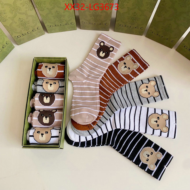 Sock-Gucci cheap wholesale ID: LG3673 $: 32USD