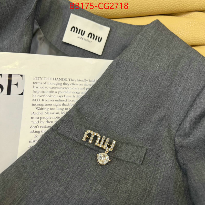 Clothing-MIU MIU only sell high-quality ID: CG2718 $: 175USD