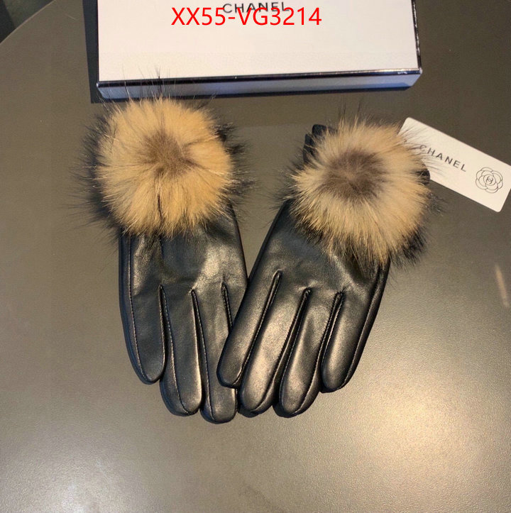 Gloves-Chanel highest product quality ID: VG3214 $: 55USD