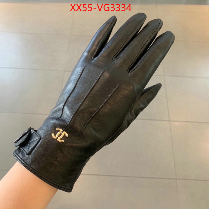 Gloves-Chanel highest product quality ID: VG3334 $: 55USD