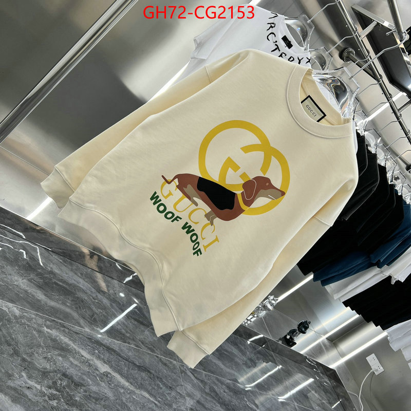 Clothing-Gucci top grade ID: CG2153 $: 72USD