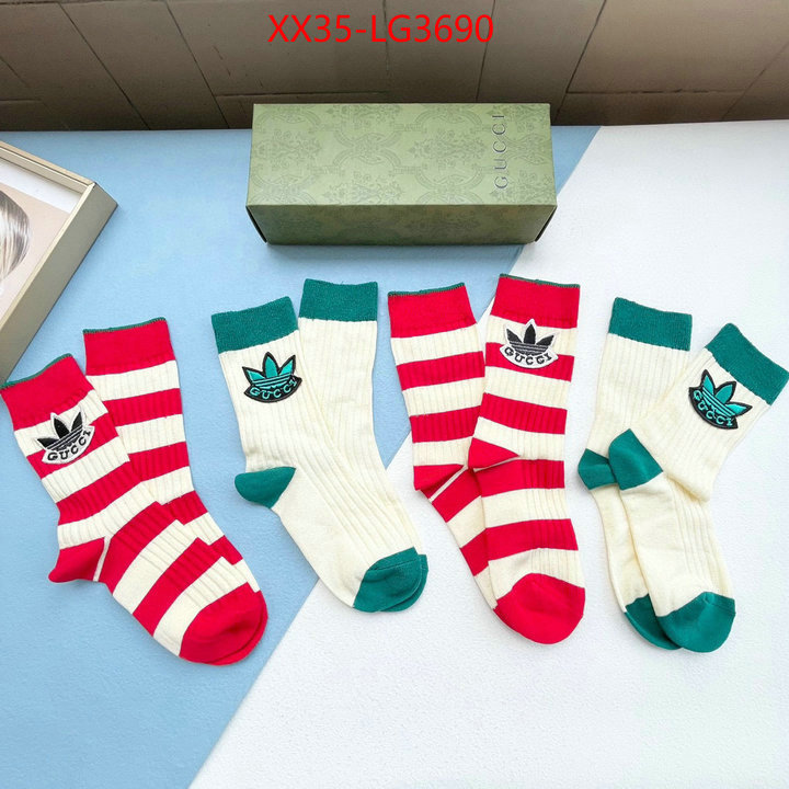 Sock-Gucci luxury 7 star replica ID: LG3690 $: 35USD