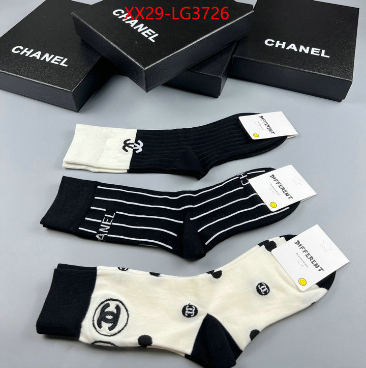 Sock-Chanel unsurpassed quality ID: LG3726 $: 29USD