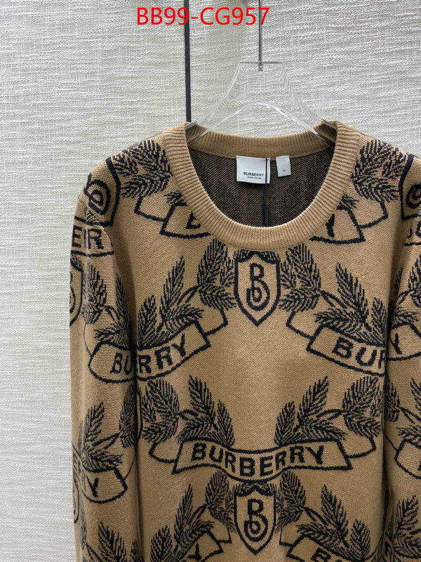 Clothing-Burberry 2023 replica ID: CG957 $: 99USD