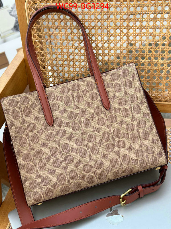 Coach Bags(4A)-Handbag- how to find replica shop ID: BG3294 $: 99USD