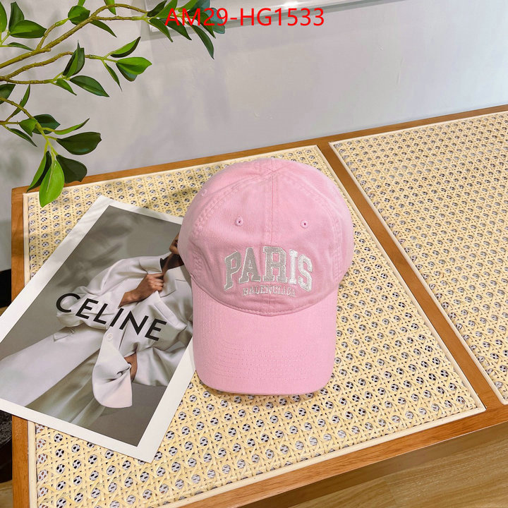 Cap(Hat)-Balenciaga luxury fashion replica designers ID: HG1533 $: 29USD