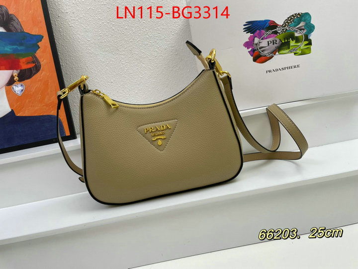 Prada Bags (4A)-Diagonal- new ID: BG3314 $: 115USD