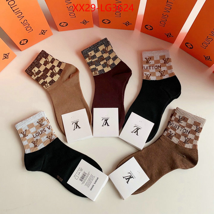 Sock-LV buy first copy replica ID: LG3624 $: 29USD