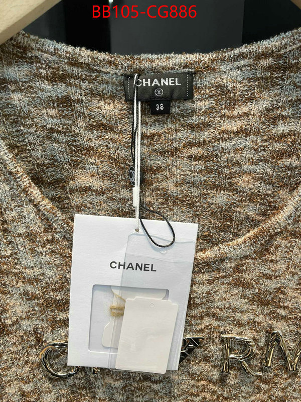 Clothing-Chanel quality aaaaa replica ID: CG886 $: 105USD