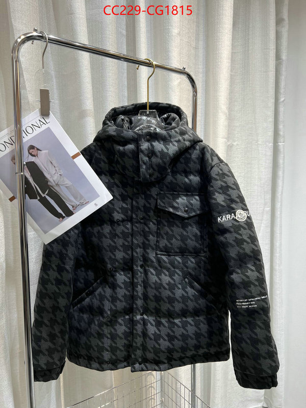 Down jacket Men-Moncler is it ok to buy replica ID: CG1815 $: 229USD