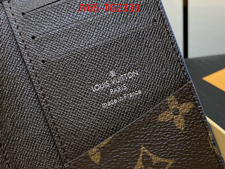 LV Bags(TOP)-Wallet best luxury replica ID: TG2333 $: 65USD
