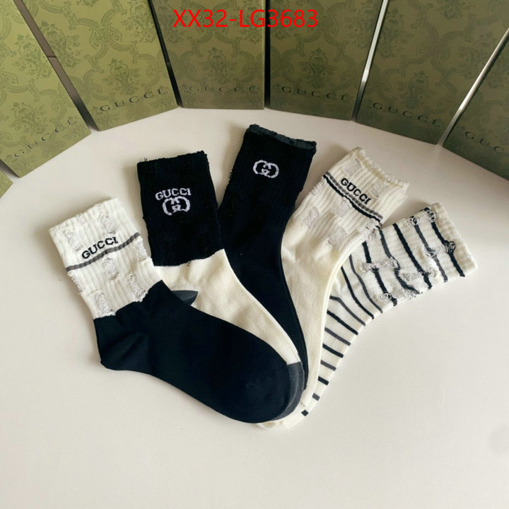 Sock-Gucci high quality perfect ID: LG3683 $: 32USD