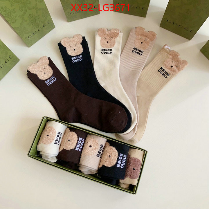 Sock-Gucci best fake ID: LG3671 $: 32USD