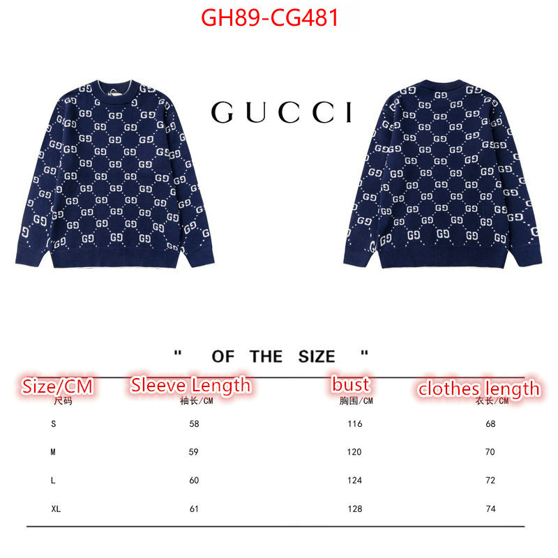 Clothing-Gucci designer replica ID: CG481 $: 89USD