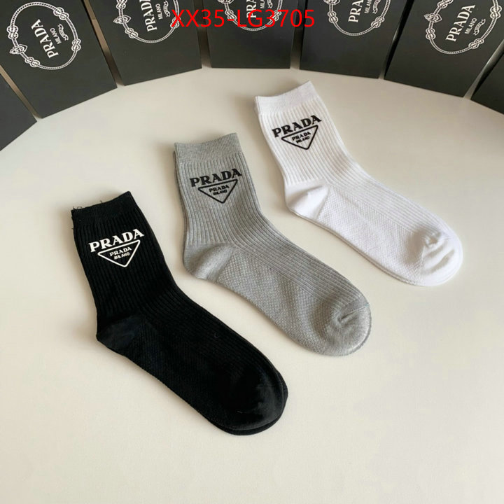 Sock-Prada best quality fake ID: LG3705 $: 35USD