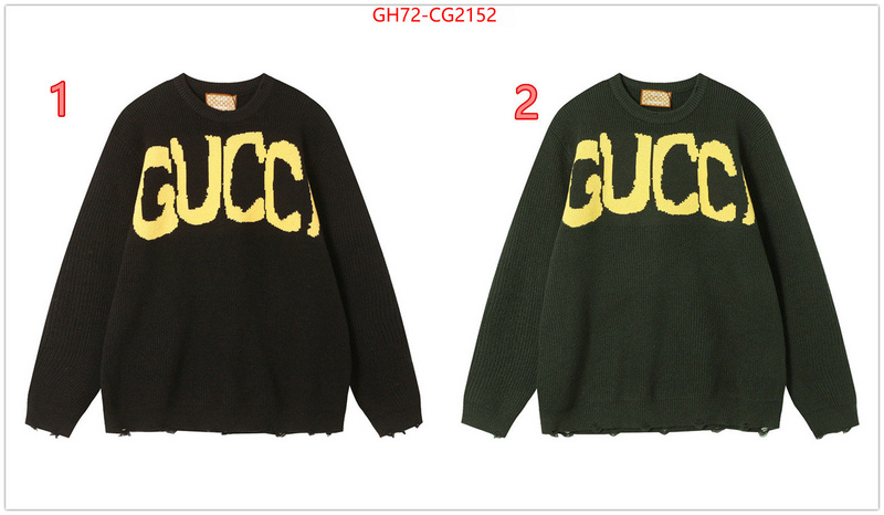 Clothing-Gucci fake cheap best online ID: CG2152 $: 72USD