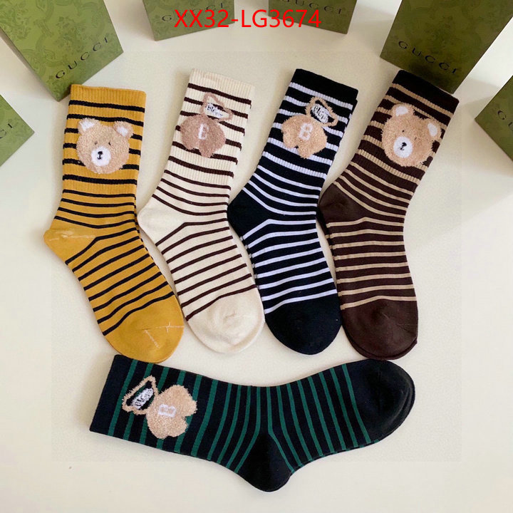 Sock-Gucci online from china ID: LG3674 $: 32USD