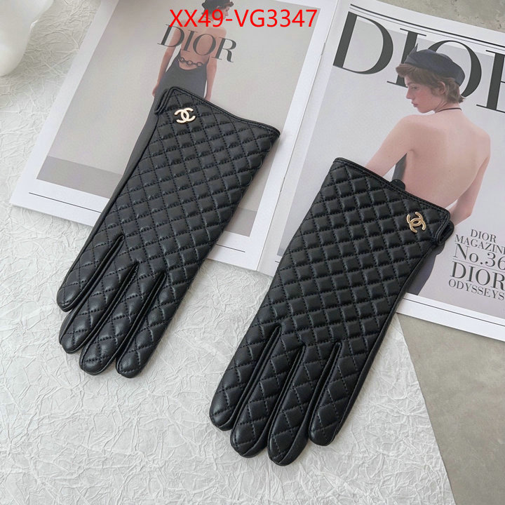 Gloves-Chanel highest product quality ID: VG3347 $: 49USD