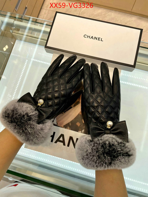 Gloves-Chanel luxury 7 star replica ID: VG3326 $: 59USD