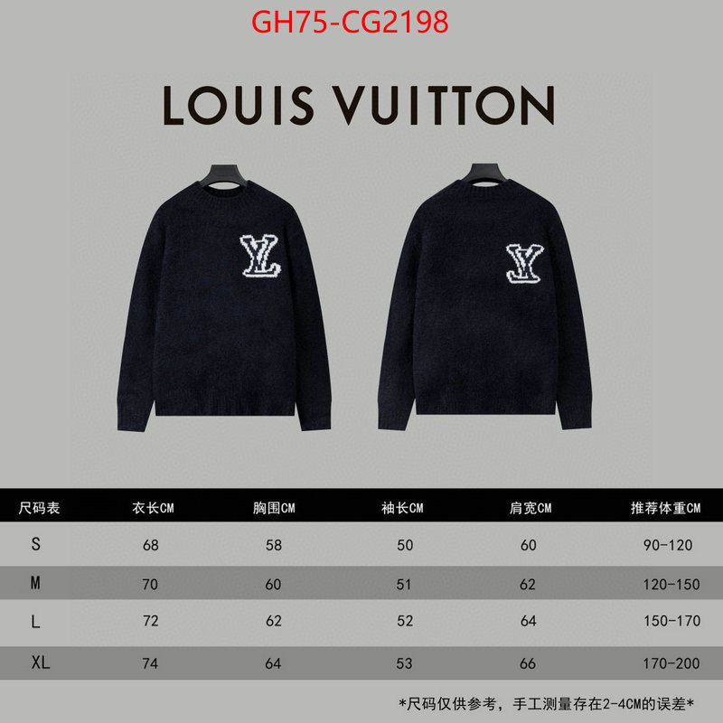 Clothing-LV wholesale imitation designer replicas ID: CG2198 $: 75USD