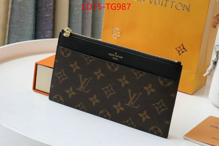 LV Bags(TOP)-Wallet what best designer replicas ID: TG987 $: 75USD