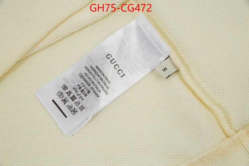 Clothing-Gucci wholesale china ID: CG472 $: 75USD