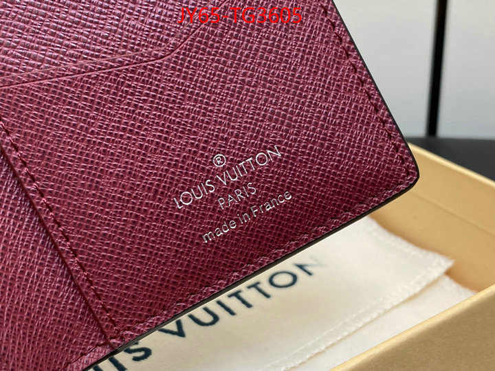 LV Bags(TOP)-Wallet luxury cheap ID: TG3605 $: 65USD