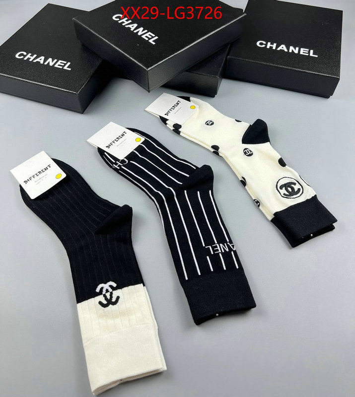 Sock-Chanel unsurpassed quality ID: LG3726 $: 29USD