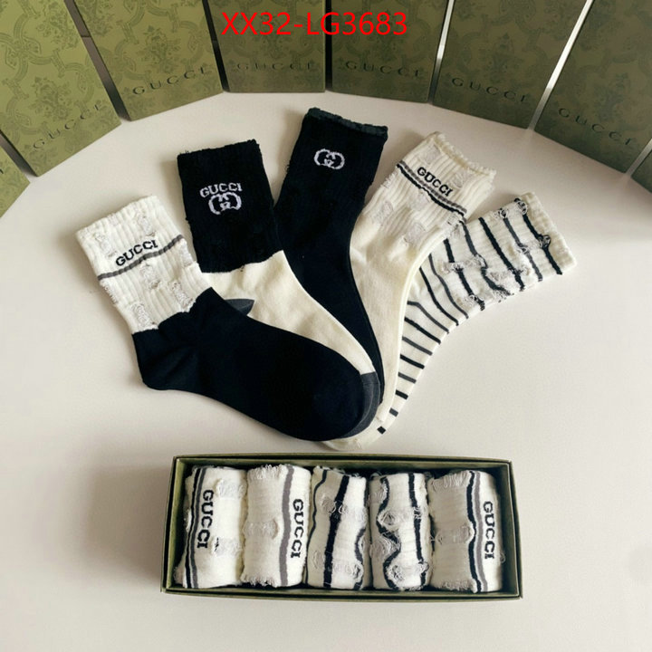 Sock-Gucci high quality perfect ID: LG3683 $: 32USD