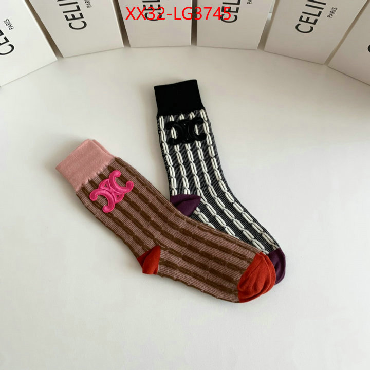 Sock-CELINE wholesale designer shop ID: LG3745 $: 32USD