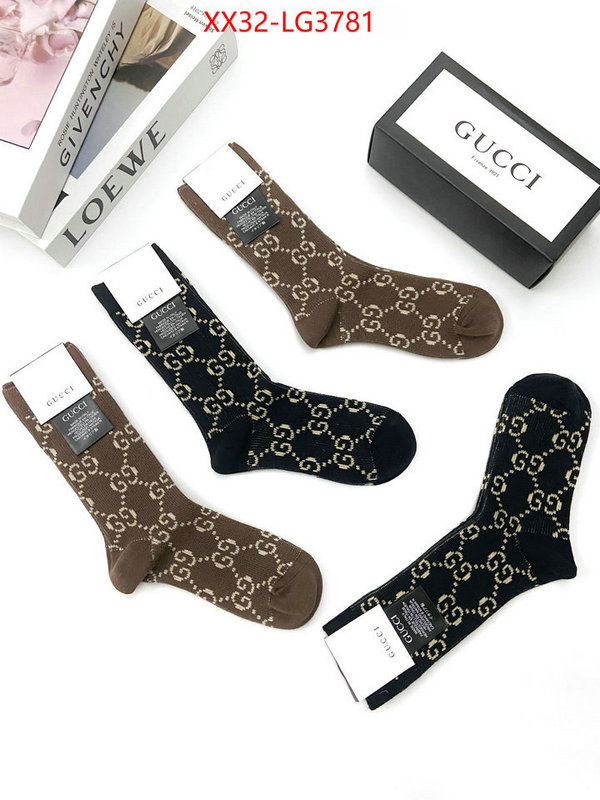 Sock-Gucci designer 1:1 replica ID: LG3781 $: 32USD