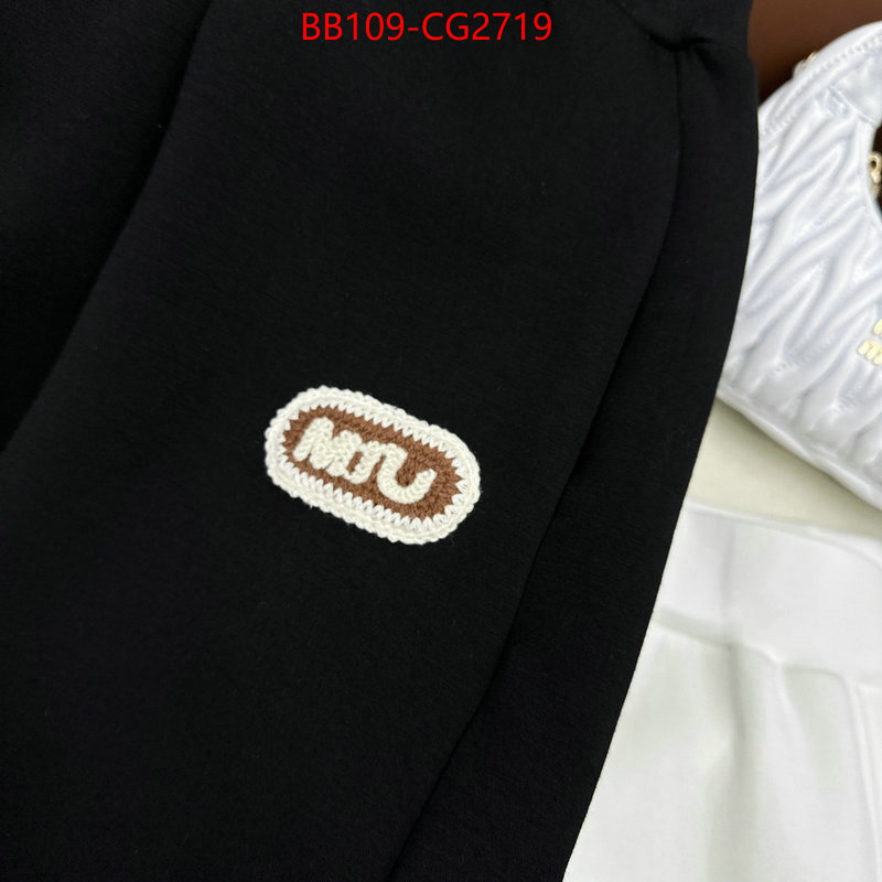 Clothing-MIU MIU customize best quality replica ID: CG2719 $: 109USD