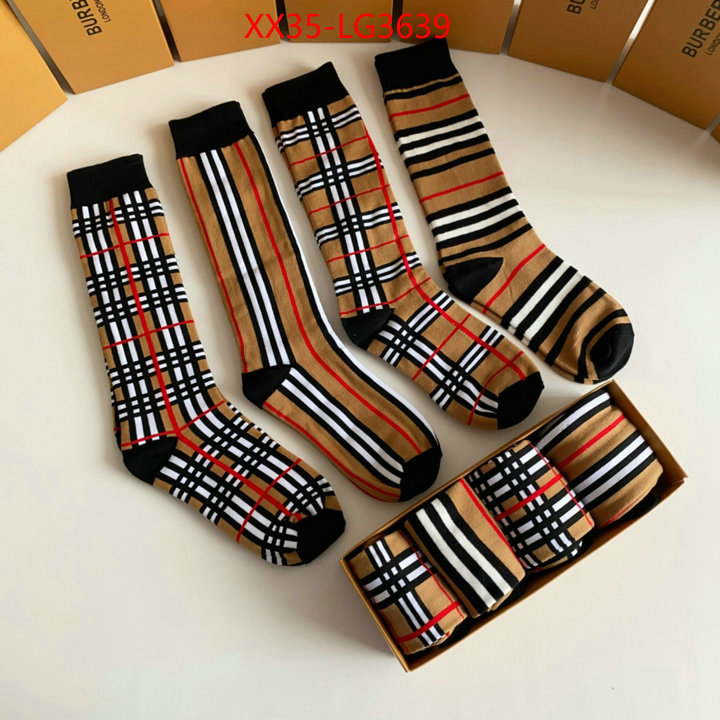 Sock-Burberry high quality customize ID: LG3639 $: 35USD