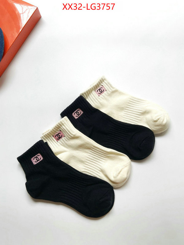 Sock-Chanel how to buy replcia ID: LG3757 $: 32USD