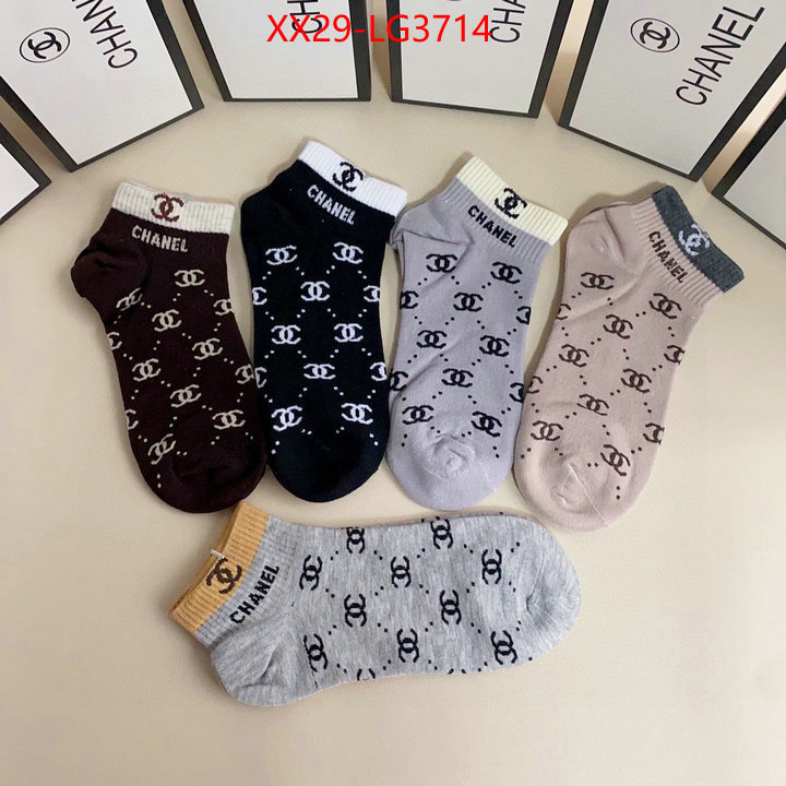 Sock-Chanel replcia cheap ID: LG3714 $: 29USD