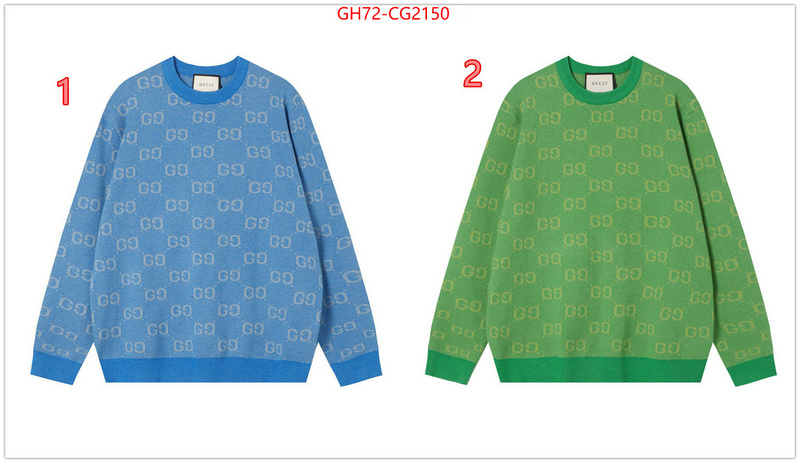 Clothing-Gucci luxury cheap replica ID: CG2150 $: 72USD