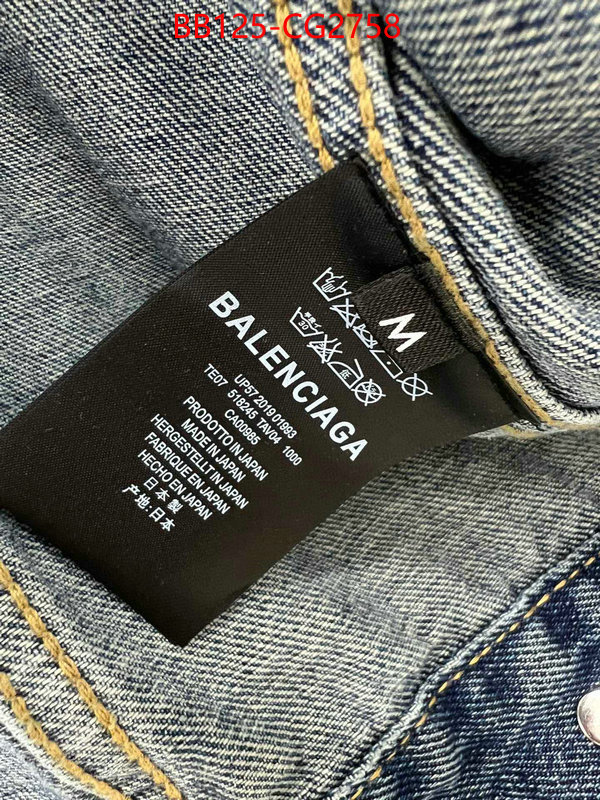 Clothing-Balenciaga replcia cheap from china ID: CG2758 $: 125USD
