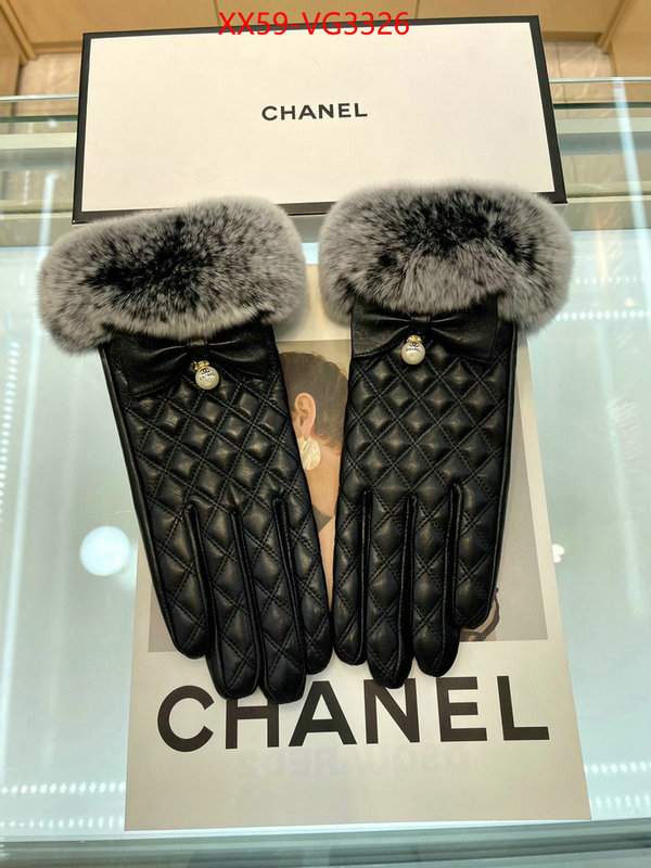 Gloves-Chanel luxury 7 star replica ID: VG3326 $: 59USD