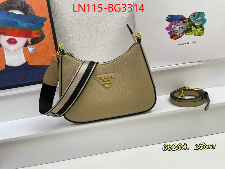 Prada Bags (4A)-Diagonal- new ID: BG3314 $: 115USD
