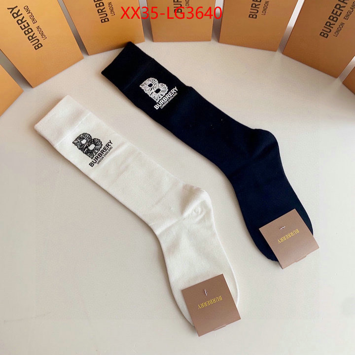 Sock-Burberry shop cheap high quality 1:1 replica ID: LG3640 $: 35USD