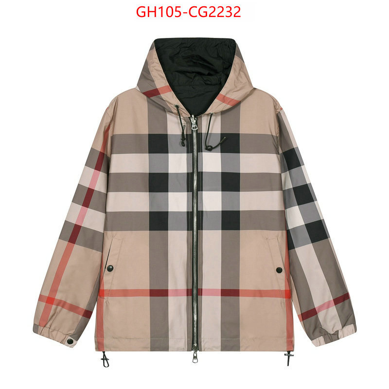 Clothing-Burberry designer wholesale replica ID: CG2232 $: 105USD