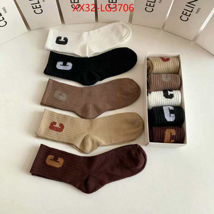 Sock-CELINE replcia cheap ID: LG3706 $: 32USD