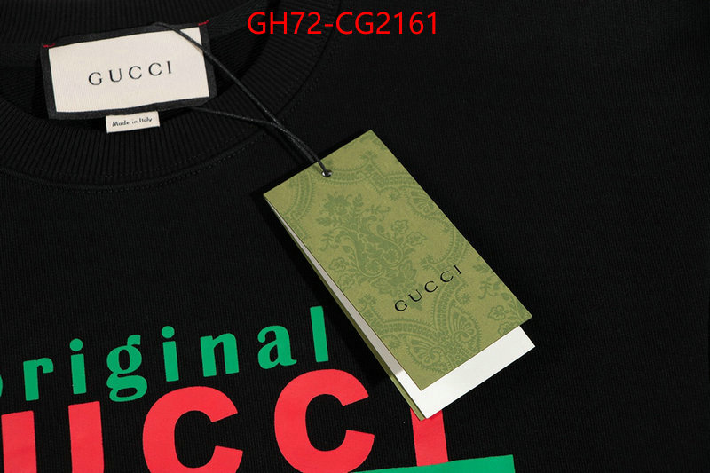 Clothing-Gucci designer replica ID: CG2161 $: 72USD