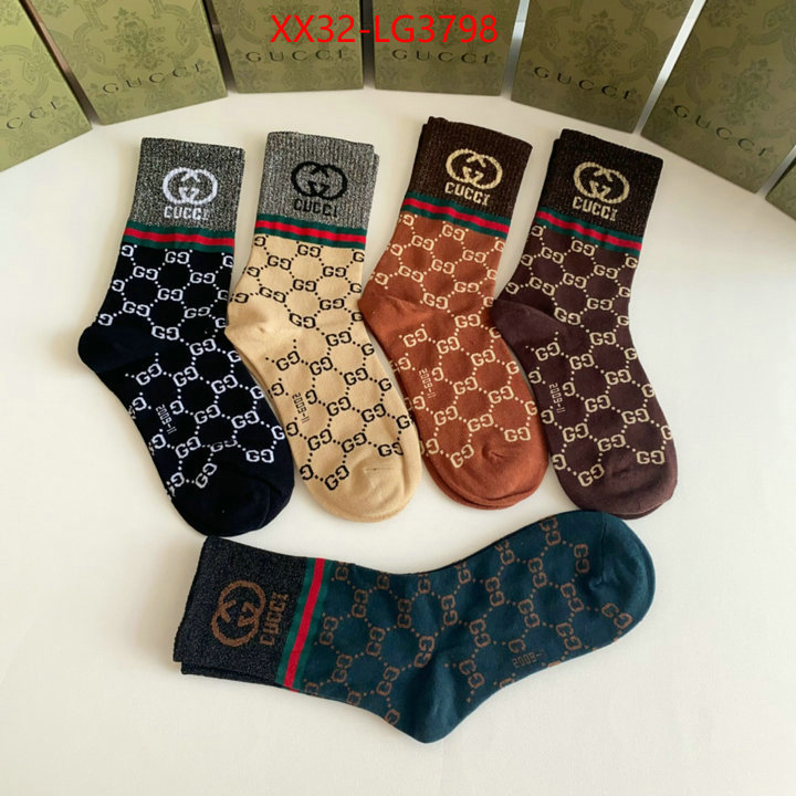 Sock-Gucci designer 1:1 replica ID: LG3798 $: 32USD